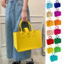 Wholesale Reusable Wool Jute Shopping Bag with Reinforced Handles Foldable Eco-Friendly Tote