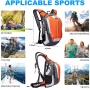 Outdoor Sports Backpack 18L | Waterproof Hiking & Climbing Pack with Hydration Bladder Sleeve