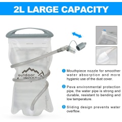 Sac à dos de sport de plein air 18 L | Sac de randonnée et d'escalade imperméable avec poche à eau