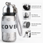 Premium Eco-Friendly Stainless Steel Small Thermal Cup Glitter Texture Vacuum Insulated Flask for Coffee Tea Office Use