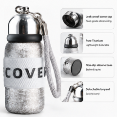 Premium Eco-Friendly Stainless Steel Small Thermal Cup Glitter Texture Vacuum Insulated Flask for Coffee Tea Office Use