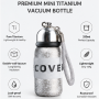 Premium Eco-Friendly Stainless Steel Small Thermal Cup Glitter Texture Vacuum Insulated Flask for Coffee Tea Office Use