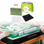 Travel Mahjong Set with Bag with Table Cloth Dices 4 Rulers Mini Mahjong