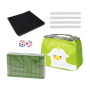 Travel Mahjong Set with Bag with Table Cloth Dices 4 Rulers Mini Mahjong