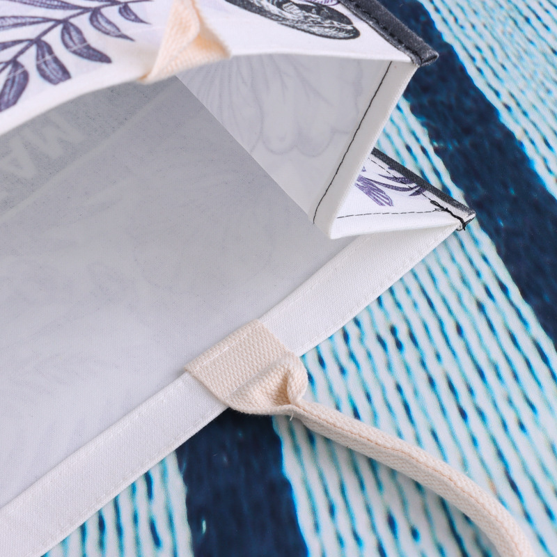 OEKO-TEX 황마 캔버스 토트백 | 승화 인쇄 + ISO 6330 인증