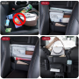 Car Storage Bag with Multi-Pocket Design, Leather and Oxford Fabric, Easy Installation, Heavy Duty