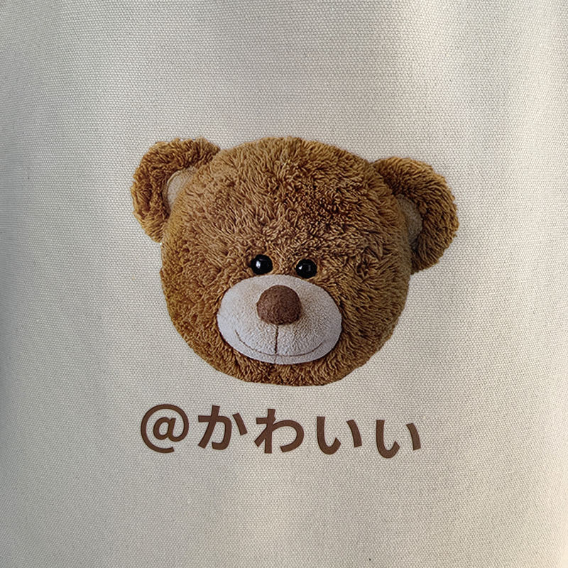 Custom Cotton Canvas Zipper Shopping Bag – Reusable Foldable Tote for School Events and Promotional Gifts