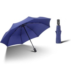 Compact Travel Automatic Umbrella Logo Print Promotional Unbreakable 8 Ribs Rainproof Auto Open Close 3 Folding Umbrella