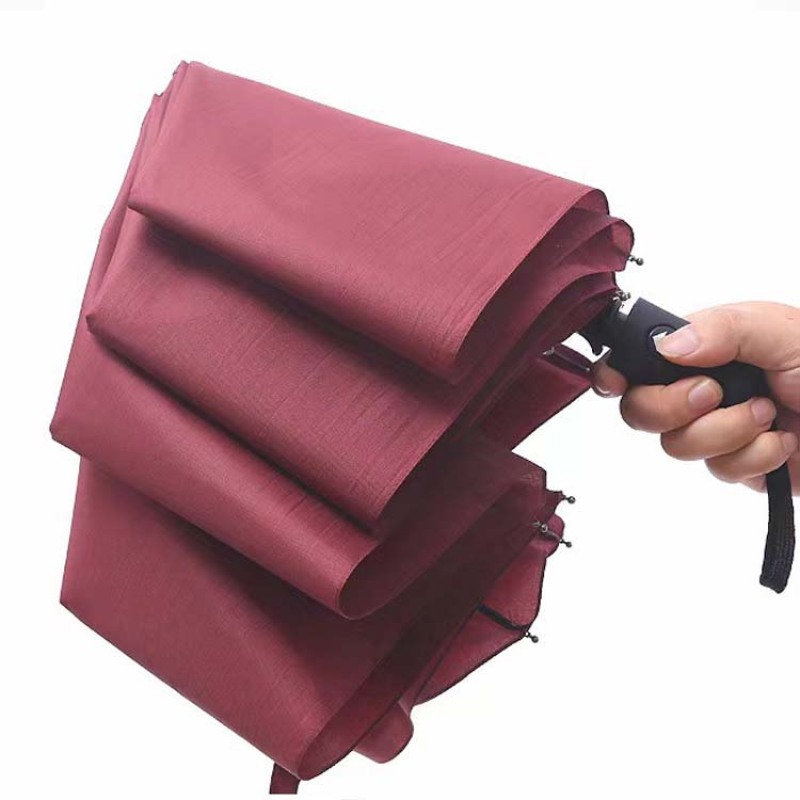 Compact Travel Automatic Umbrella Logo Print Promotional Unbreakable 8 Ribs Rainproof Auto Open Close 3 Folding Umbrella