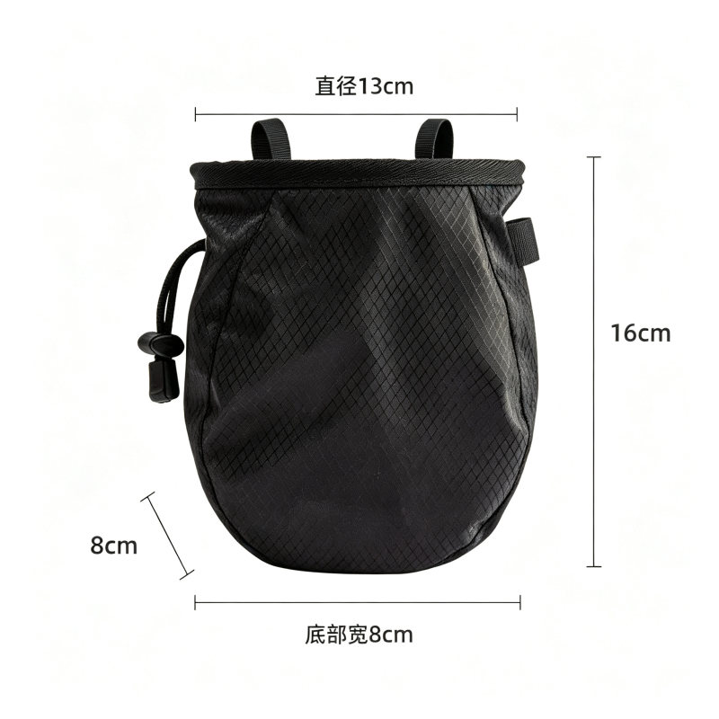 Rock Climbing Chalk Bag Adjustable Waist Belt Drawstring Bag  for Bouldering Rock Climbing