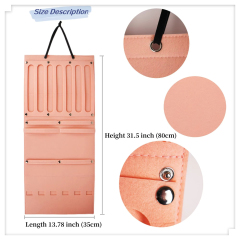 Fabric Hanging Hair Clip Jewelry Display Claw Clip Display Storage Bag For Store Wall Hanging Felt Hair Accessories Holder