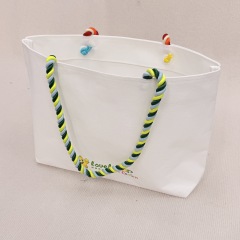 Custom Canvas Tote Bag Rope Handle Tote Bag Large Capacity Canvas Bag Eco Friendly Rope Handle Canvas Tote Bag for Women