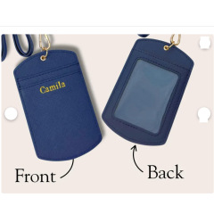 Benutzerdefinierte geprägte Logo Kreditkarte Schutzhülle Halter Sublimation Blanks Pu Leder Gepäck Tags Keychain Karte Tag