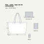 Reusable Cotton Canvas Tote Bag – Large Capacity, Lightweight, Ideal for Shopping Clothing Stores