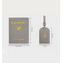 여성과 남성 모두 사용 가능한 맞춤형 PU 가죽 여행 가방 태그, 여권 커버, RFID 기능, 카드/신용카드 보호, 로고 맞춤 제작 가능