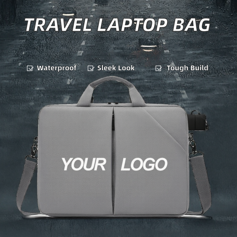 Custom Print Single Shoulder Travel Laptop Bags With Logo Wholesale Waterproof Nylon Laptop Bags Briefcase