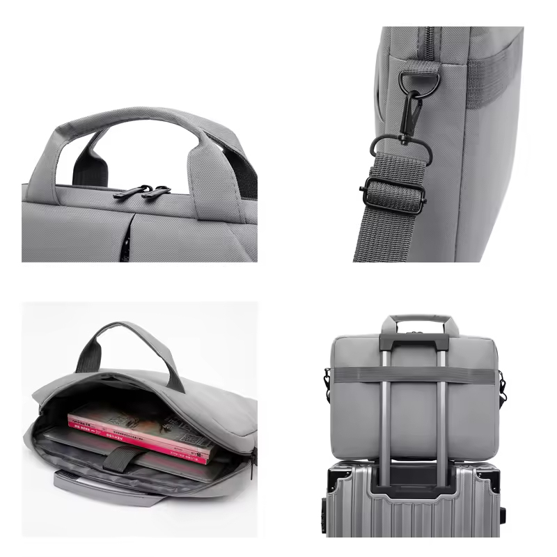 Custom Print Single Shoulder Travel Laptop Bags With Logo Wholesale Waterproof Nylon Laptop Bags Briefcase