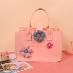 Large Felt Shopping Bags Multifunction Gift Tote Bag for Grocery Reusable Bag With Handle Toy Sundries Storage Organizer