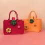 Large Felt Shopping Bags Multifunction Gift Tote Bag for Grocery Reusable Bag With Handle Toy Sundries Storage Organizer