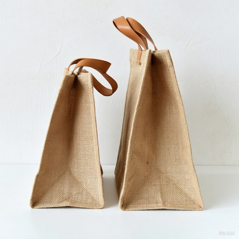 New Arrival Printed Shopping Jute Bag  Jute Grocery Bag Hand Bag With Soft Handle