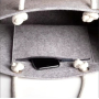 Custom Logo Grey Felt Tote Bag - Eco-Friendly Ladies Handbag