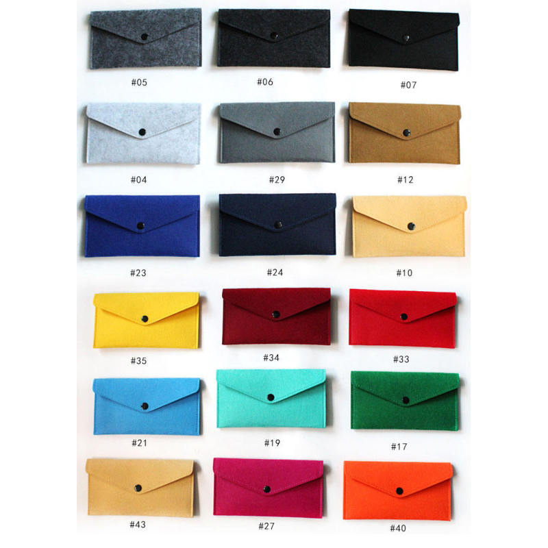 Wholesale Office School Stationery Document Bag Custom Logo Promotional Paper A4 Felt File Folders