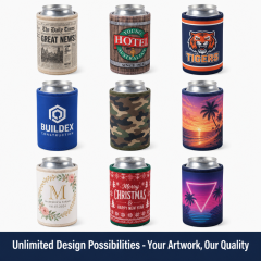 Wholesale Custom Logo Can Cooler Durable Neoprene Beer Sleeve Insulated Stubby Holder for Promotional Gift Wedding Event