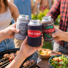 Wholesale Custom Logo Can Cooler Durable Neoprene Beer Sleeve Insulated Stubby Holder for Promotional Gift Wedding Event