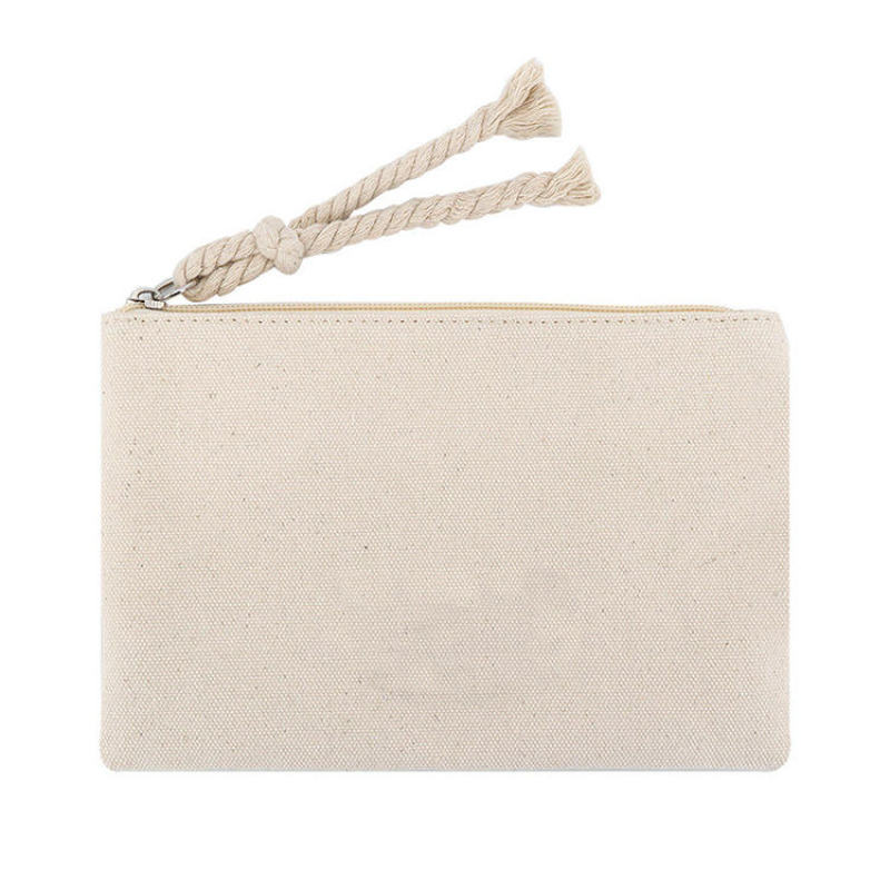 المهنية شعار مخصص الخيش الزينة الحقيبة يشكلون زيبر حقيبة حقيبة مستحضرات التجميل الجوت العضوية