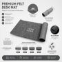 Wholesale Custom Size Colors Soft Durable Wool Felt Office Computer Anti Slip Desk Mat Table Keyboard Large Mouse Pad