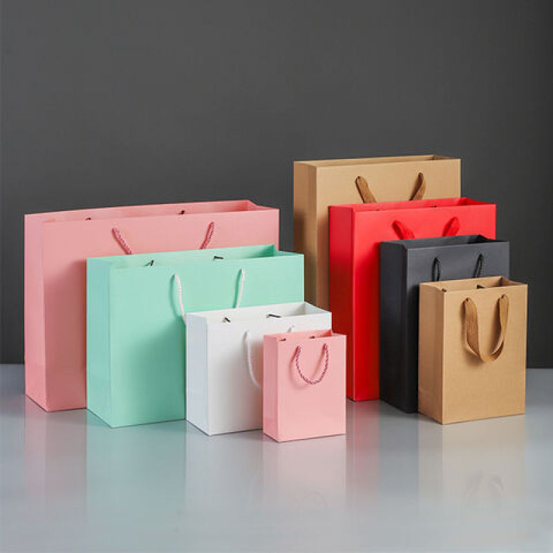 Wholesale Custom Kraft Paper Shopping Bag – Recyclable Logo Printable