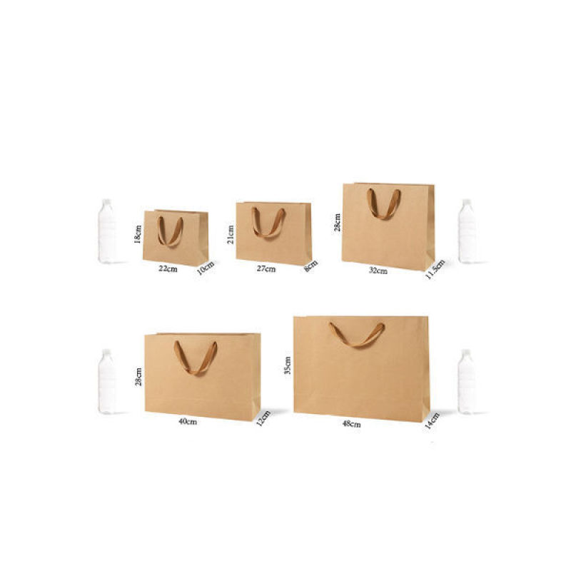 Wholesale Custom Kraft Paper Shopping Bag – Recyclable Logo Printable