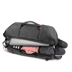 Multi-Pocket Sports Duffel Bag with Shoe Compartment, Large Capacity, Handheld and Shoulder Carry