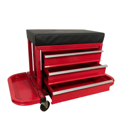3 Drawer Mobile Rolling Metal Tool Set Box Cabinet Trolley Cart with 4 Wheels