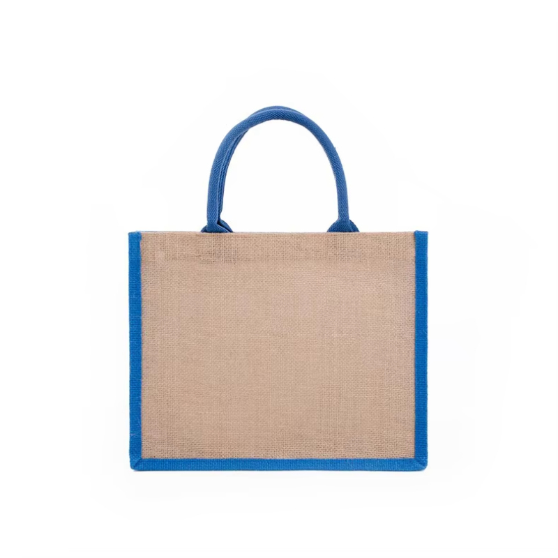 Wholesale Custom Jute Tote Bag Reusable Eco-Friendly Burlap Hemp Shopping Bag