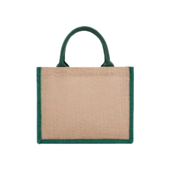 Wholesale Custom Jute Tote Bag Reusable Eco-Friendly Burlap Hemp Shopping Bag