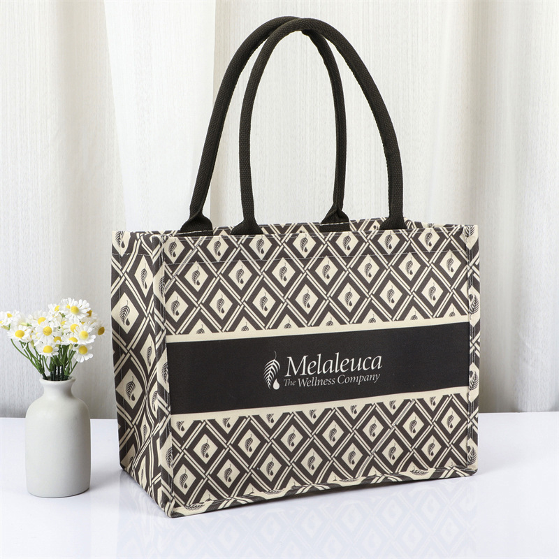 Hot Selling Reusable Natural Linen Hessian Beach Shopping Jute Tote Bag Custom Logo Printed Wholesale