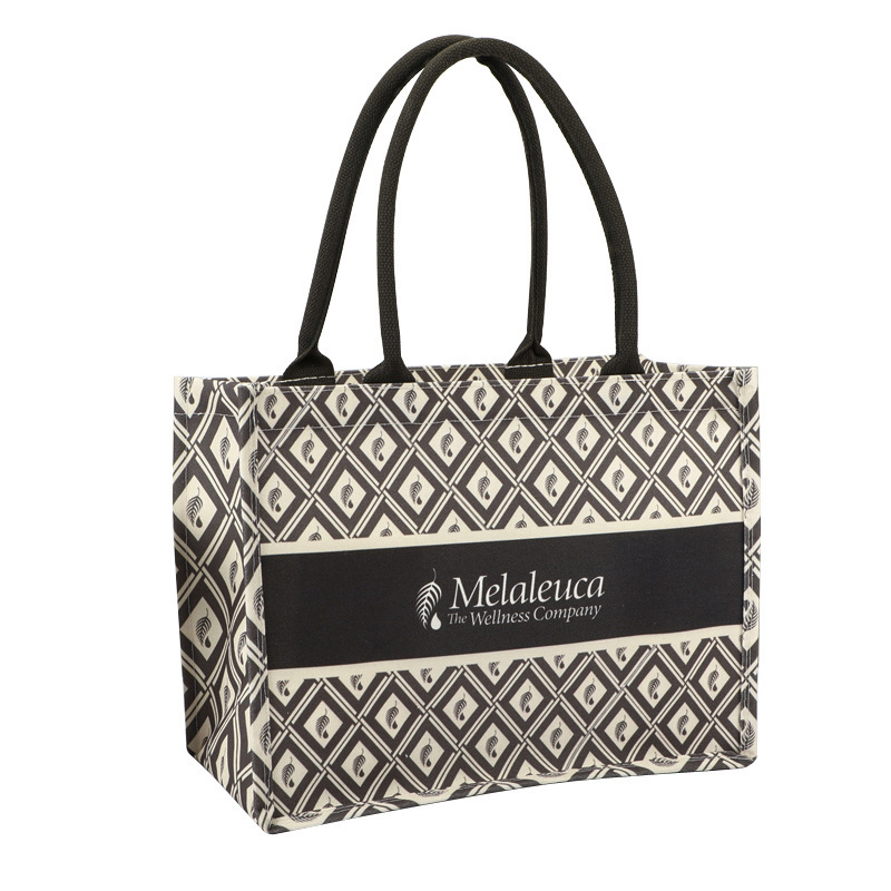 Hot Selling Reusable Natural Linen Hessian Beach Shopping Jute Tote Bag Custom Logo Printed Wholesale