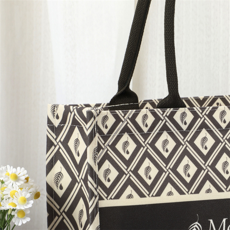 Hot Selling Reusable Natural Linen Hessian Beach Shopping Jute Tote Bag Custom Logo Printed Wholesale