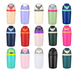 Wholesale 12oz Colorful Cute Bottles Bulk Sublimation Blank Stainless Steel Vacuum Flask for Promotional Events