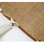 Wholesale Eco-Friendly Jute Tote Bag with Cotton Handles – Foldable, Large Capacity & Button Closure
