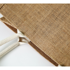 Natural Jute Grocery Bag Burlap Bags With Cotton Handles New Reusable Shopping Custom Gift Bags