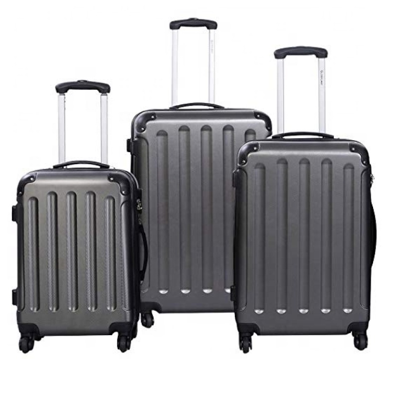 Fashion High Quality 3pcs ABS Trolley Suitcase Vintage Travel Luggage Sets On Wheels