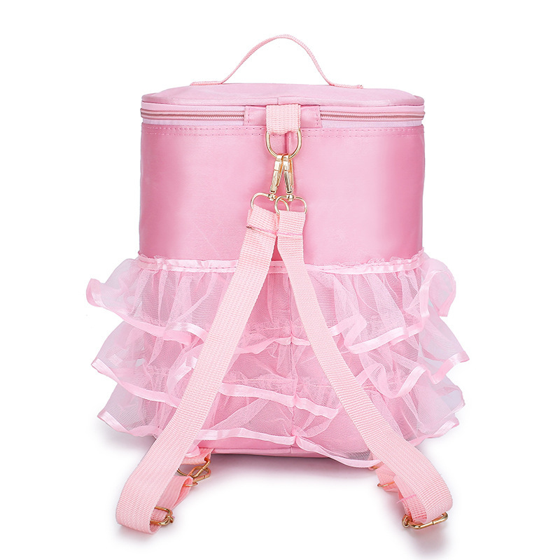 Hot Sale Portable Outdoor Princess School Ballet Dance Bags Pink Backpacks For School Children