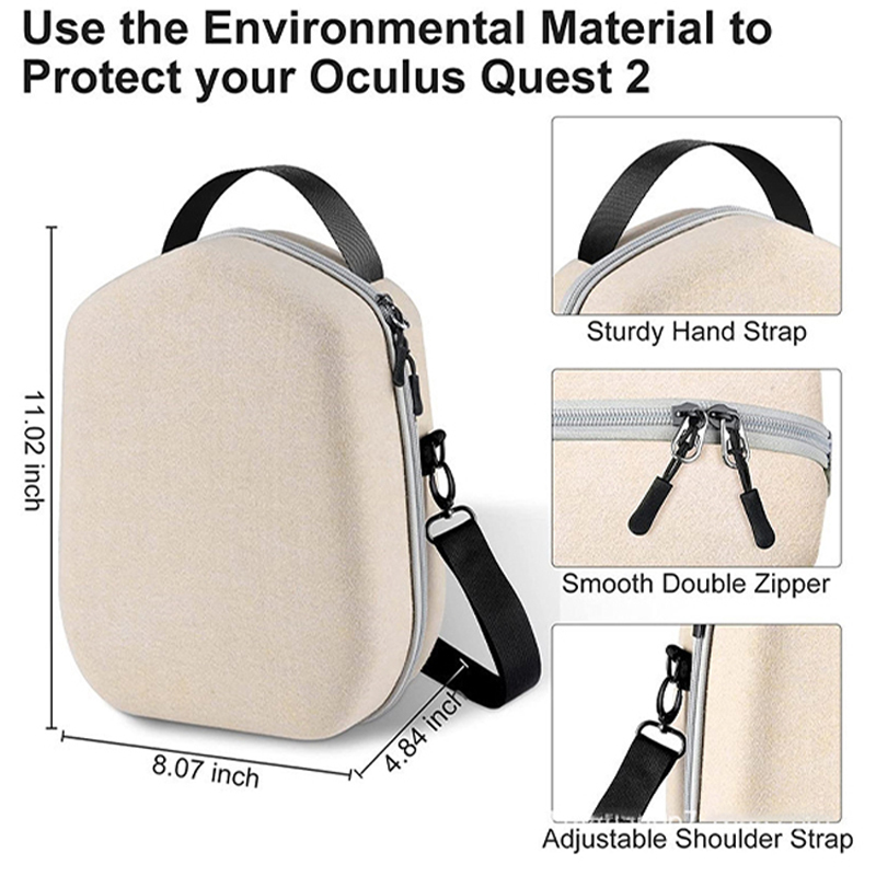 Hot Selling Portable Oculus Quest 2 Accessories Eva Hard Case Bag For Vr Headset