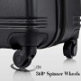 3 Piece Set Spinner ABS Luggage Expandable Travel Suitcase 20 24 28 inch