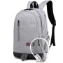 Logo Custom Durable Business Travel School Bag Student Laptop Backpack With Headphone Jack