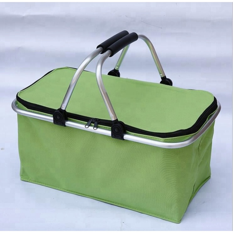 Large Capacity Insulated Camping Fishing Foldable Cooler Bag Picnic Cooler Basket