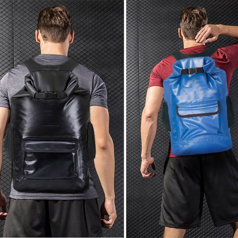 مخصص شعار PVC القماش المشمع بقاء حقيبة الظهر في الهواء الطلق المياه الرياضة للماء حقيبة جافة