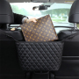 Car Back Hanging Bag PU Pocket Leather Car Seat Storage And Handbag Holder Organizer